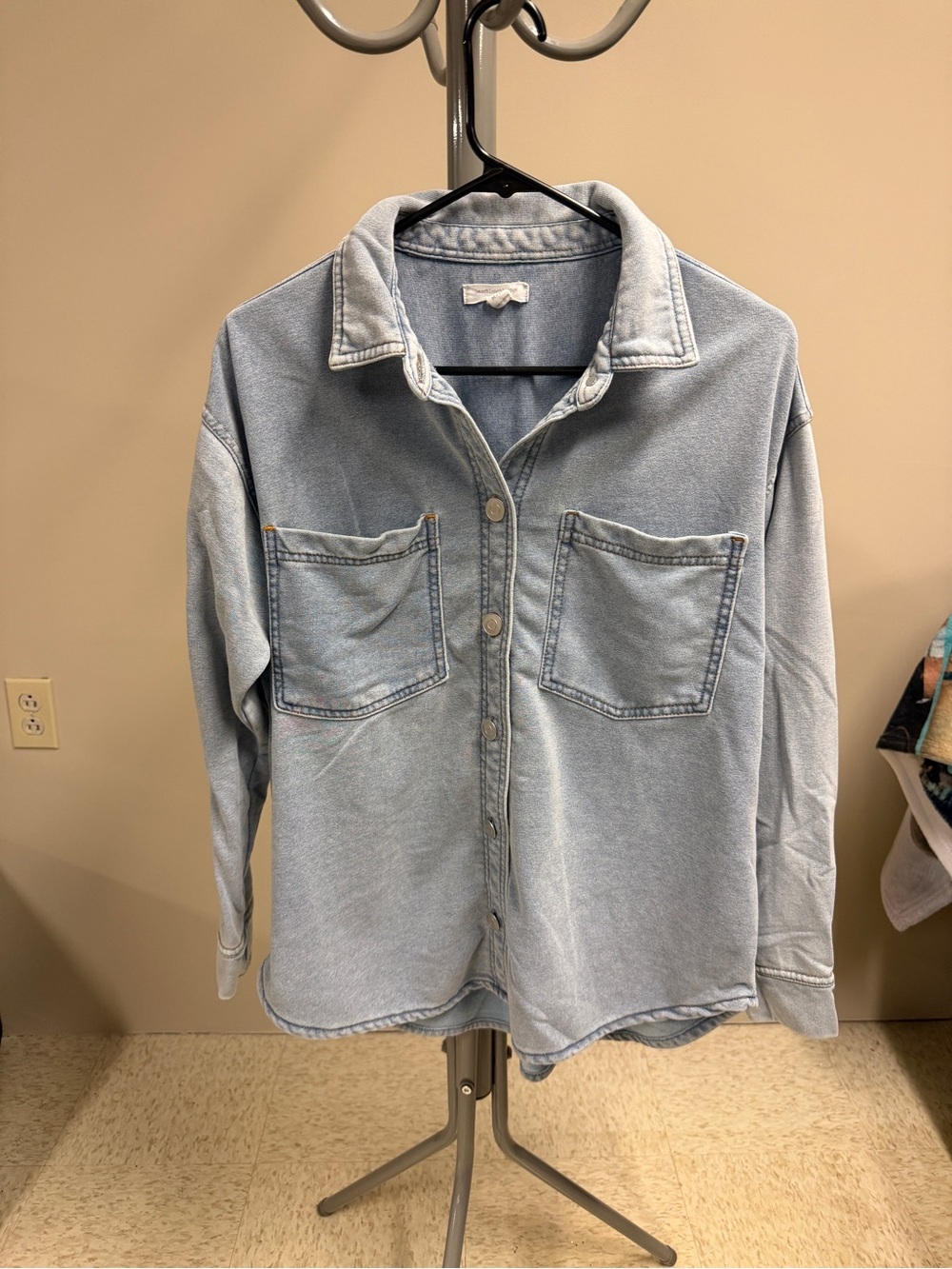 Beachlunchlounge relaxed jean shirt lightwashed Size M